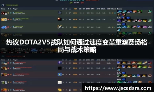 热议DOTA2V5战队如何通过速度变革重塑赛场格局与战术策略