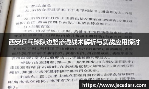 西安乒乓球队边路渗透战术解析与实战应用探讨